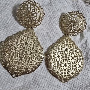 Kendra Scott Gold Filigree Earrings